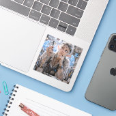 Twijfels / CNC-machinebediener / Gereedschapswinke Sticker (Laptop met iPhone)