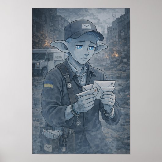 Twijfels / Postbode / Straat Poster (Voorkant)