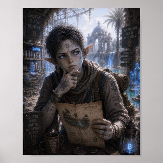 Twijfels / Reiziger / Oase Poster (Voorkant)