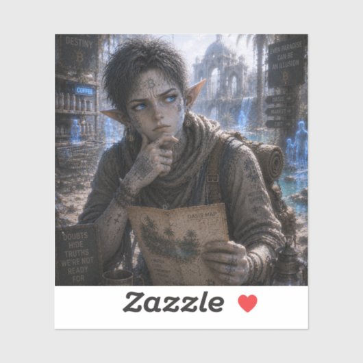 Twijfels / Reiziger / Oase Sticker (Vel)