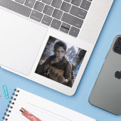 Twijfels / Reiziger / Oase Sticker (Laptop met iPhone)