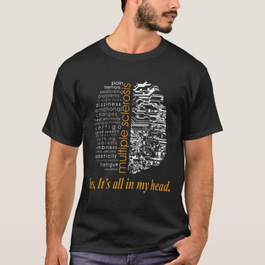 Twijfels van multipele sclerose t-shirt (Voorkant)