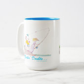 Twijfels zaaien tweekleurige koffiemok (Voorkant links)