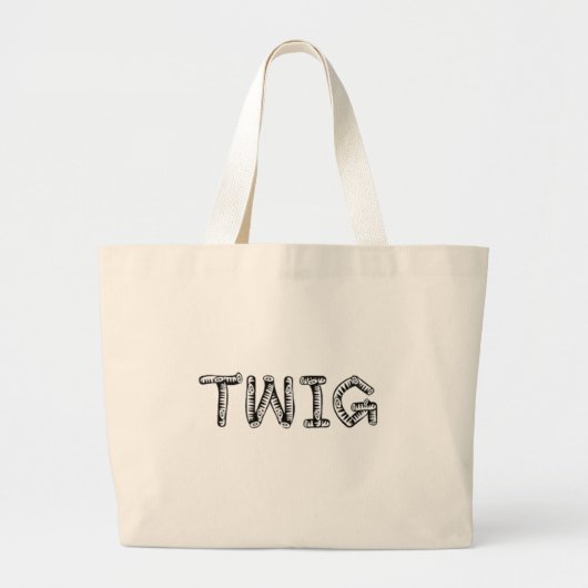 twijg grote tote bag (Voorkant)