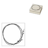 Twijg Krans Informele Landelijke Natuur Cirkel Omr Rubberstempel (Gestempeld)