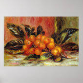 Twijg van mispel door Pierre Renoir Poster (Voorkant)