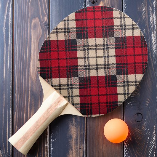 Twijlicht Rood Geruit Tafeltennisbatje