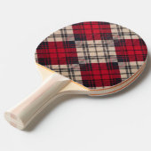 Twijlicht Rood Geruit Tafeltennisbatje (Voorkant Gekanteld)