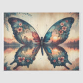 Twijlicht Vlinder Decoupage Tissuepapier (Voorkant)