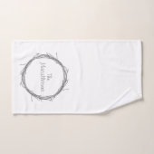 Twijndraden en wijnstokken handdoek (Handdoek)