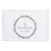 Twijndraden en wijnstokken kussensloop (Achterkant)