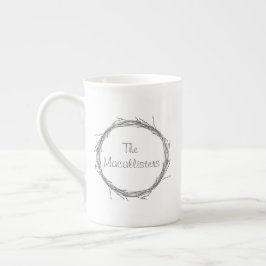 Twijndraden en wijnstokken porselein kop