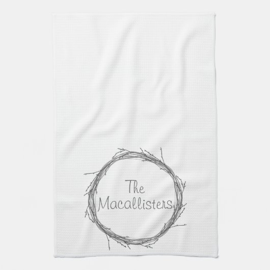 Twijndraden en wijnstokken theedoek (Verticaal)