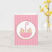 Twijndraden in Umbrella Kaart (Gele Bloem)