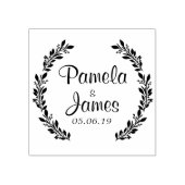 Twijndraden met kleine bladzijden rubberstempel (Afrduk)