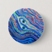 Twijnflessen, acrylverf ronde button 5,7 cm (Voorkant)