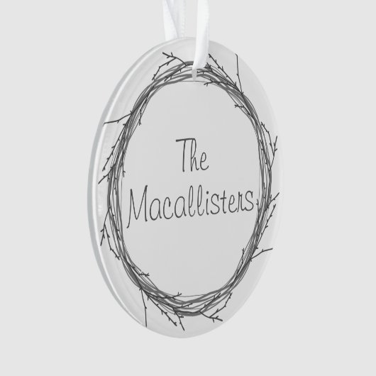 Twijnstokken en twijgen ornament (voorkant)