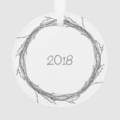 Twijnstokken en twijgen ornament (achterkant)