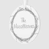 Twijnstokken en twijgen ornament (voorkant)