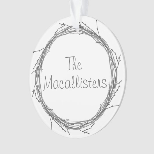 Twijnstokken en twijgen ornament (voorkant)