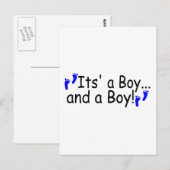 Twijnt een jongen en een jongen briefkaart (Voorkant / Achterkant)