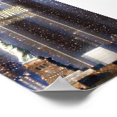 Twijntorens van het World Trade Center gestileerd Poster (Hoek)