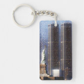 Twijntorens van het World Trade Center gestileerd Sleutelhanger (Voorkant)