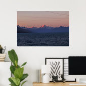 Twilgiht on Lake Pukaki Poster (Thuiskantoor)