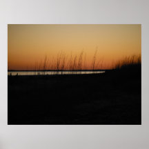 Twilgiht op Sullivan's Island, South Carolina