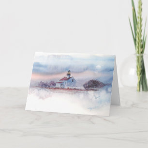 TWILICHT BIJ OUDE PT. LOMA LIGHTHOUSE, SAN DIEGO,  KAART