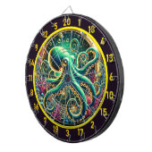 Twilight Abyss Octopus Dartboard Dartbord (Voorkant Rechts)