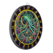 Twilight Abyss Octopus Dartboard Dartbord (Voorkant Links)