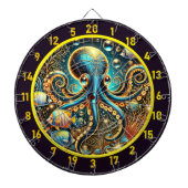 Twilight Abyss Octopus Dartboard Dartbord (Voorkant)