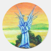 TWILIGHT ANGEL RONDE STICKER (Voorkant)