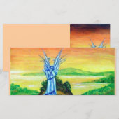 TWILIGHT ANGEL roze fuchsia blue white paars (Voorkant / Achterkant)