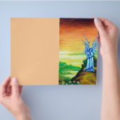 TWILIGHT ANGEL roze paars wit bruin Flyer (Hand)