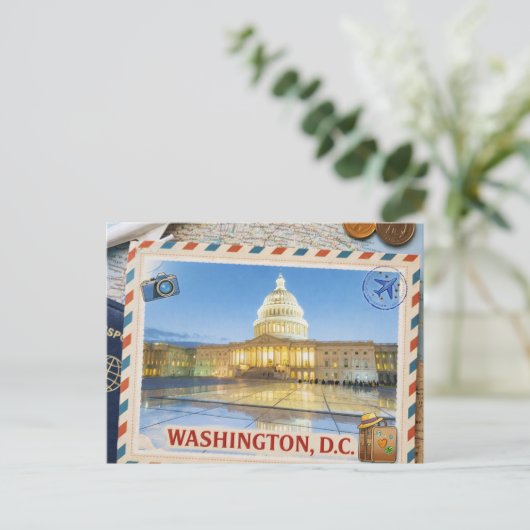 Twilight at the Capitol – Washington, D.C. Briefkaart (Staand voorkant)