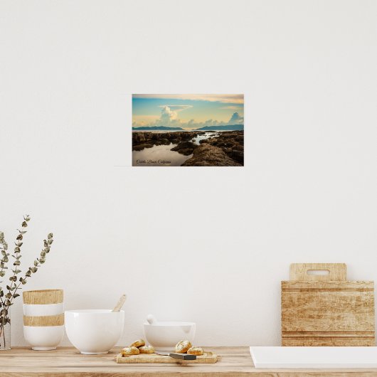 Twilight at the Tide Pools at Cabrillo Beach Poster (Keuken)