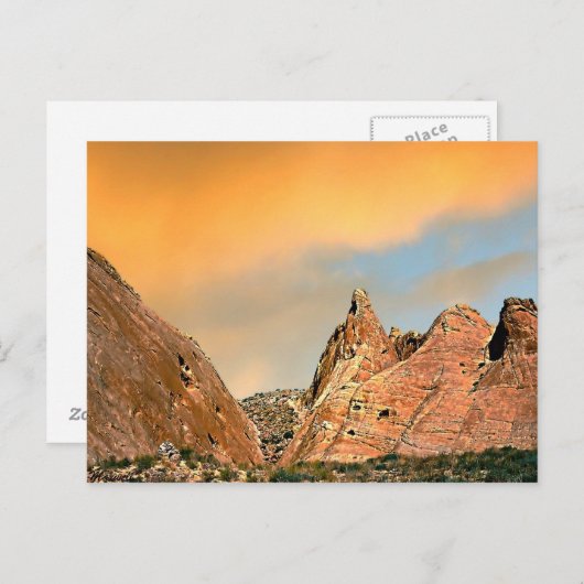 Twilight at Valley of Fire State Park Briefkaart (Voorkant / Achterkant)