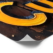 Twilight Bandit: Wasbeer bij zonsondergang Poster (Hoek)