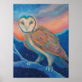 Twilight Barn Uil Poster (Voorkant)