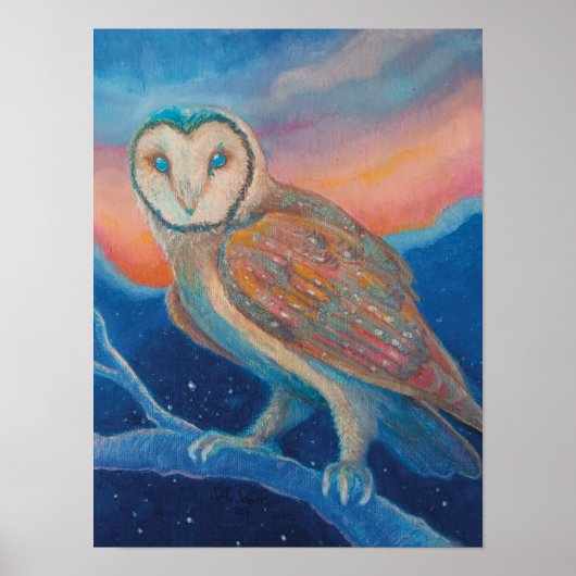 Twilight Barn Uil Poster (Voorkant)
