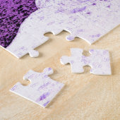 Twilight Beach in Violet en Paars Legpuzzel (Zijkant)