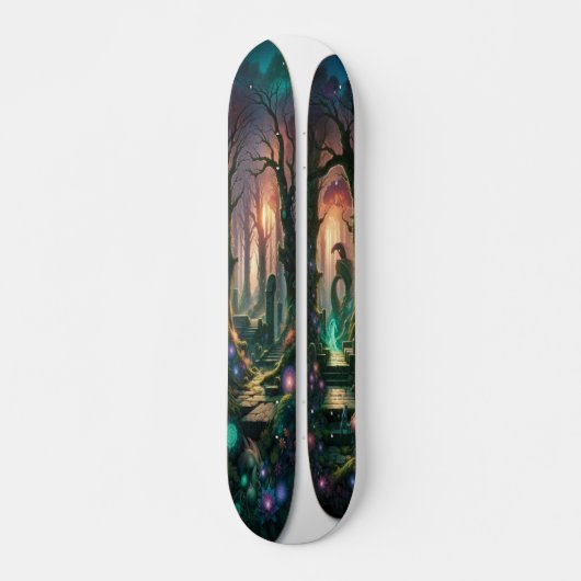 "Twilight betovering: Mythische bos skateboard (Voorkant)