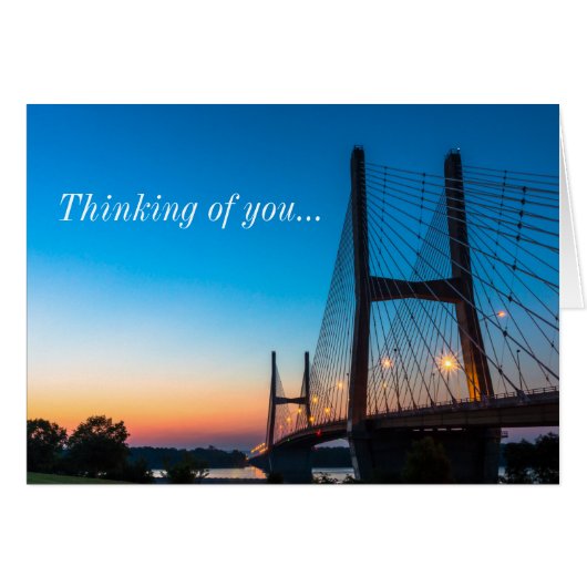 Twilight bij Bill Emerson Bridge denkt aan jou (Voorkant Horizontaal)