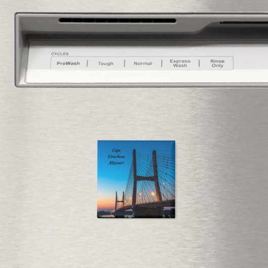 Twilight bij Bill Emerson Bridge magneet (Insitu (Vaatwasser))