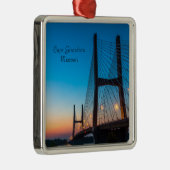 Twilight bij Bill Emerson Bridge Metalen Ornament (Rechts)