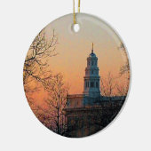 Twilight bij de Nauvoo-tempel Keramisch Ornament (Links)