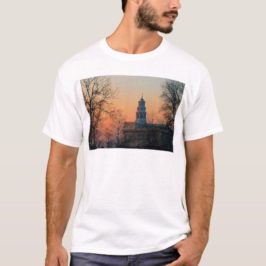 Twilight bij de Nauvoo-tempel T-shirt (Voorkant)