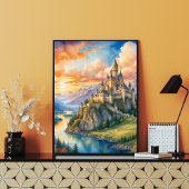 Twilight bij het Enchanted Castle Poster